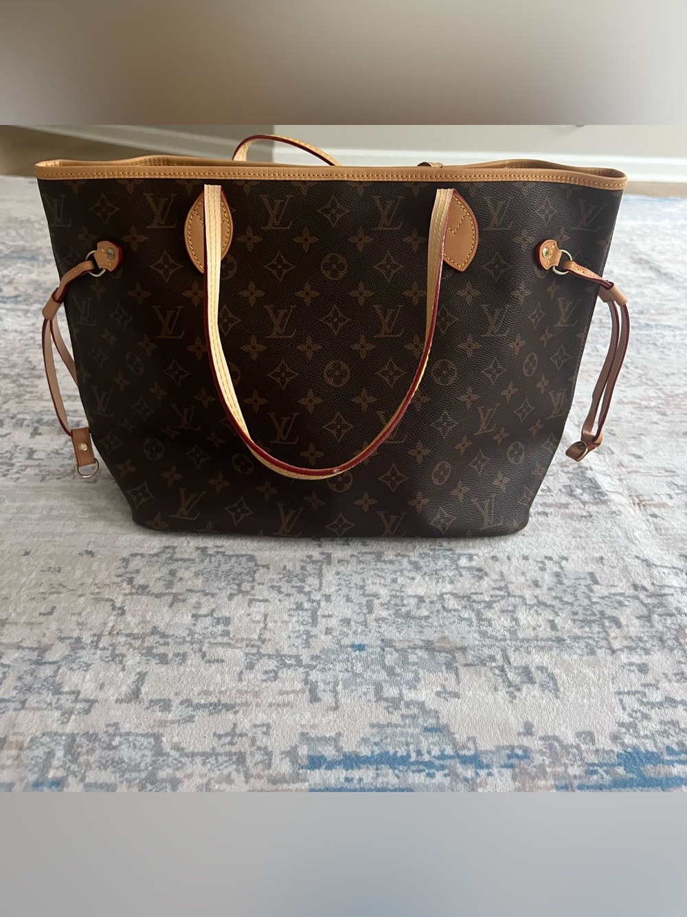 Brown Monogram Canvas Tote Bag